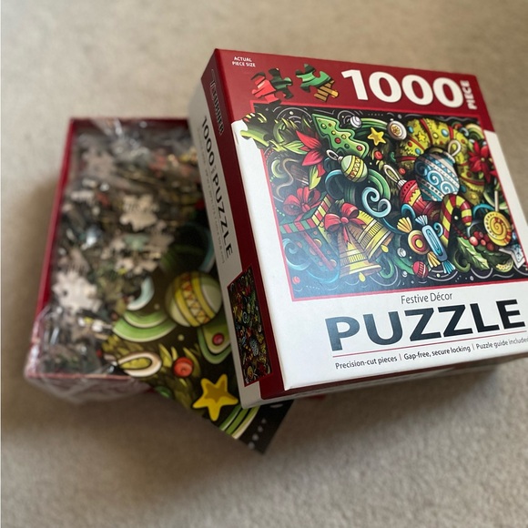 Lang Christmas Festive Decor 1000 Piece Puzzle - NWT - Picture 2 of 3